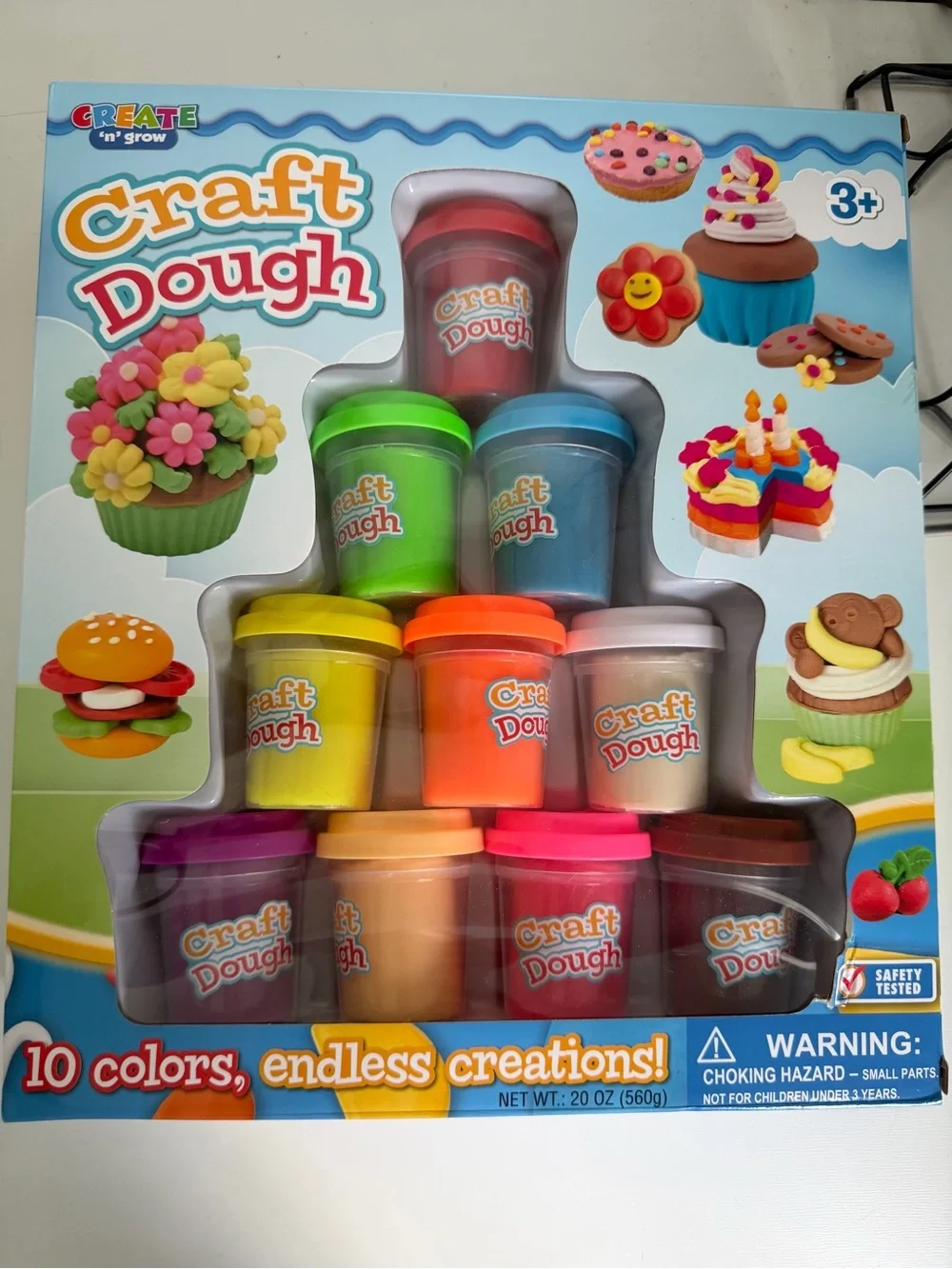 Craft Dough 10-Pack - Multicolor Modeling Set